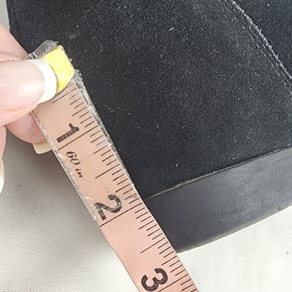 COUGAR Astro Black Suede Hidden Wedge Waterproof Ankle Boots Size 8 - Picture 8 of 8